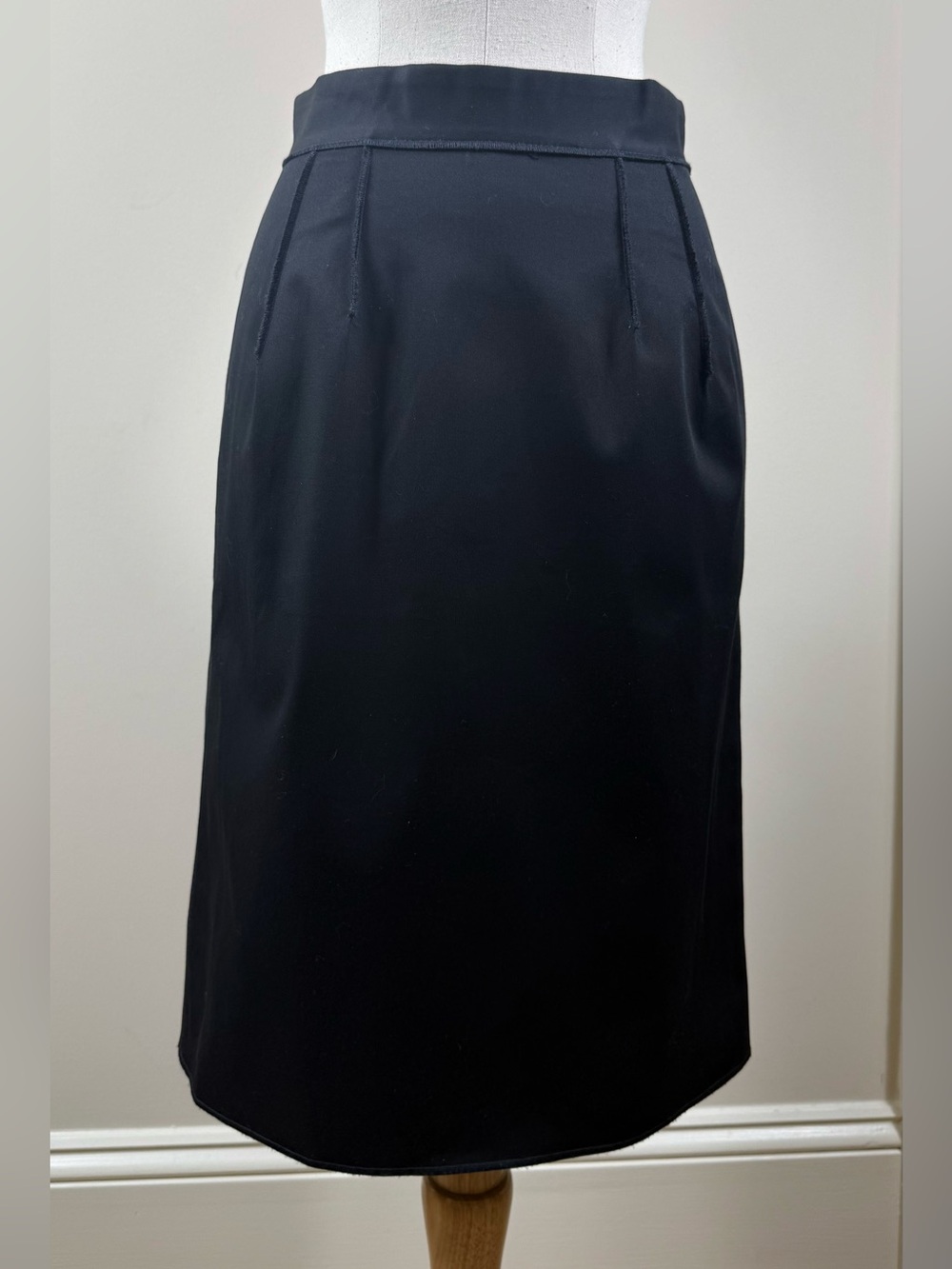 Dolce & Gabbana NWT Black Cotton Stretch Pencil Skirt 38